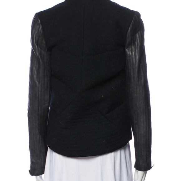 NWT Helmut Lang Strata Leather Sleeve Quilted Jacket - size small - Picture 3 of 7